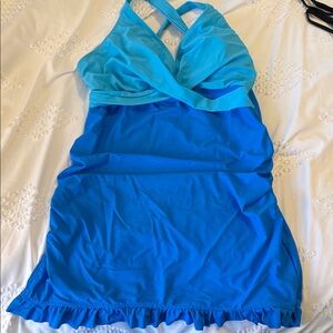 Blue and Teal Swim Dress 👗💙